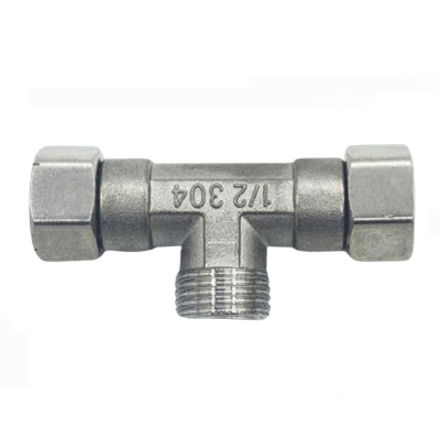 HardwareCity PA527 1/2" FEMALE X 1/2" FEMALE X 1/2" MALE TEE STAINLESS STEEL